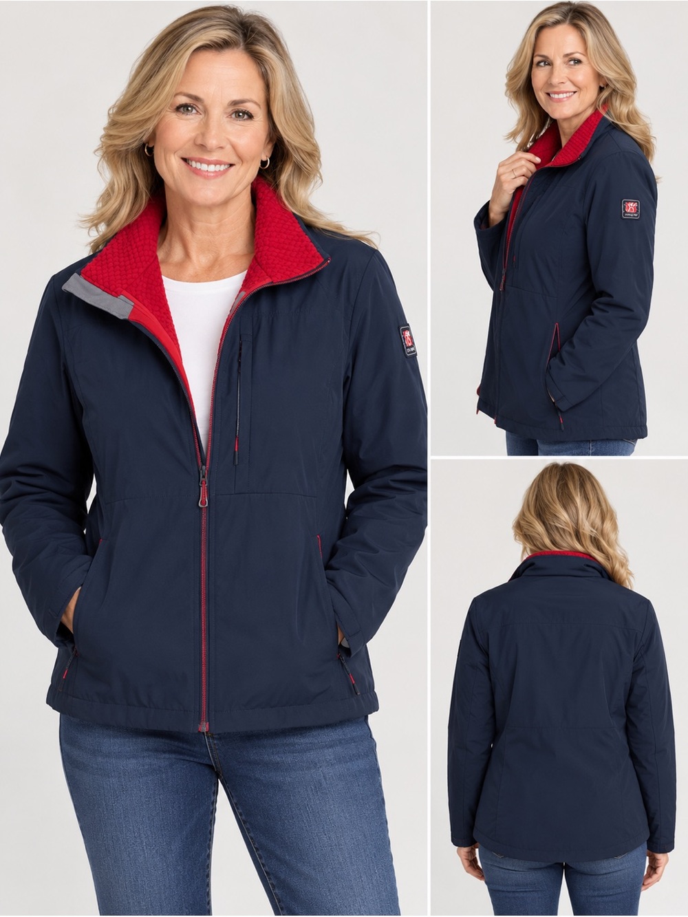 Chick-fil-A Uniform OOBE Team Style Softshell Jacket Navy Red